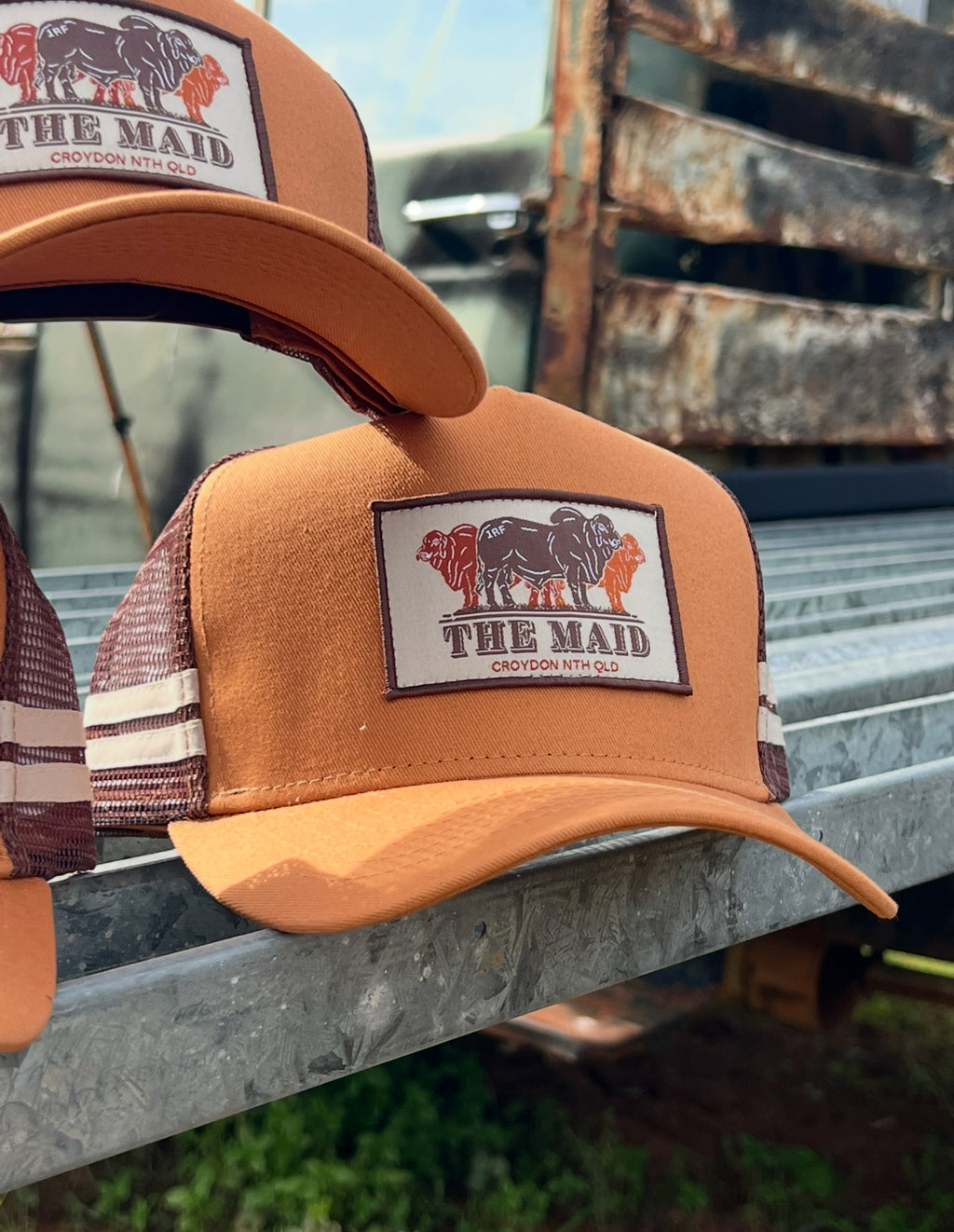 1st Release The Maid Co. Tan Trucker Cap