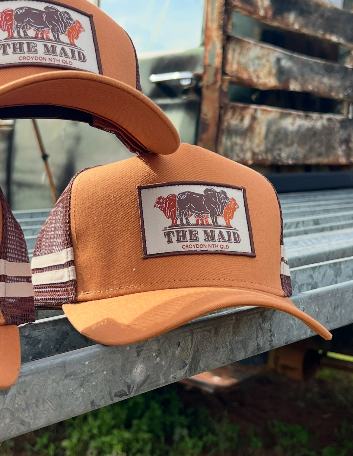 1st Release The Maid Co. Tan Trucker Cap