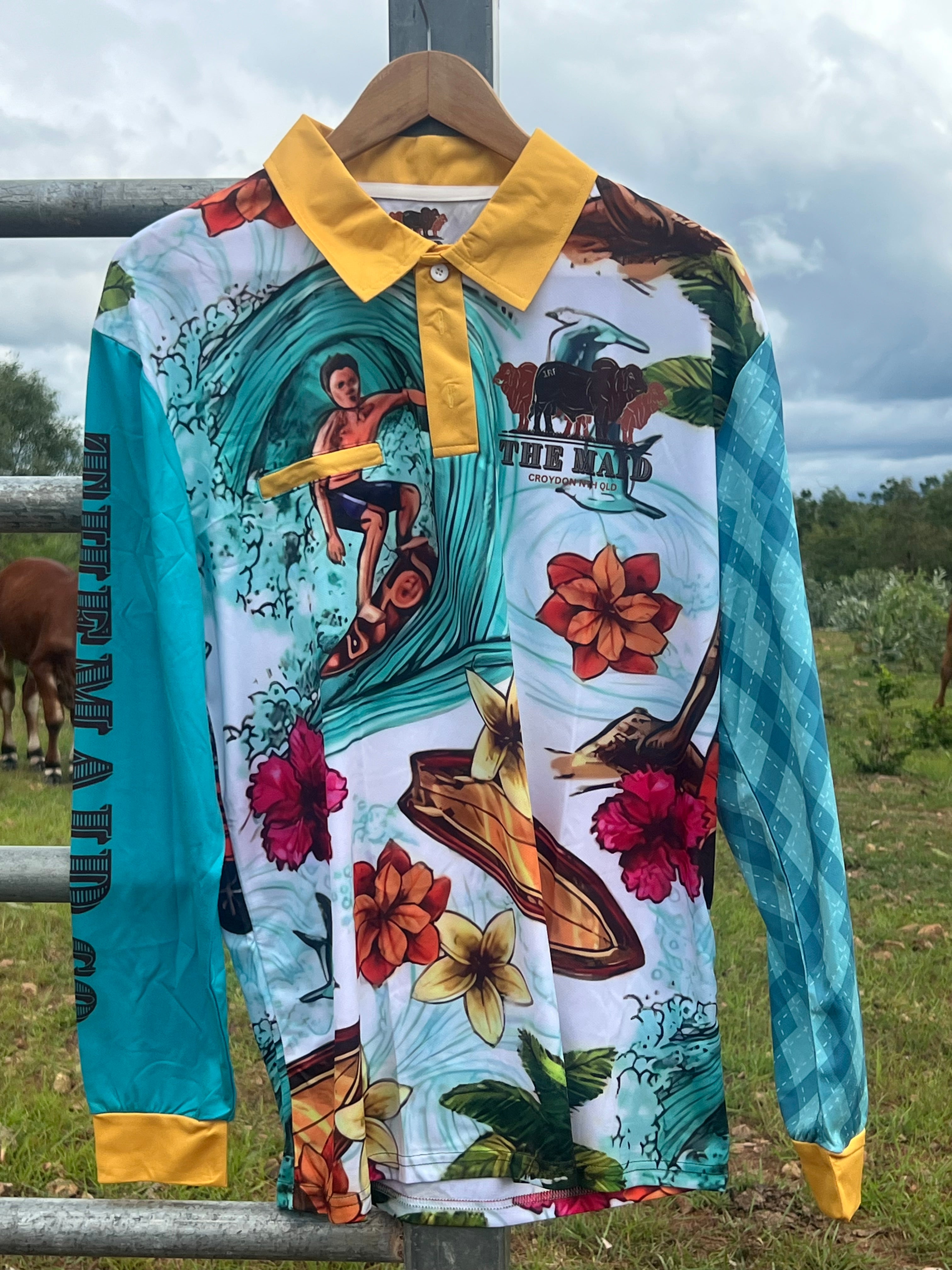 The Maid Surfs Up Fishing Shirt