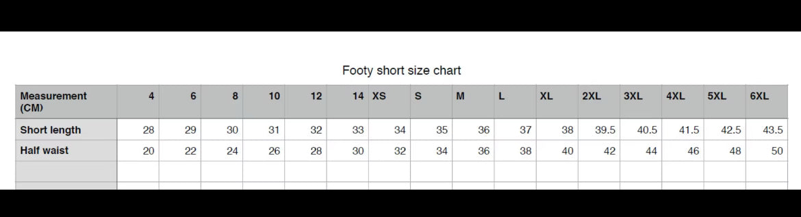 The Maid Footy Shorts “Oreo”