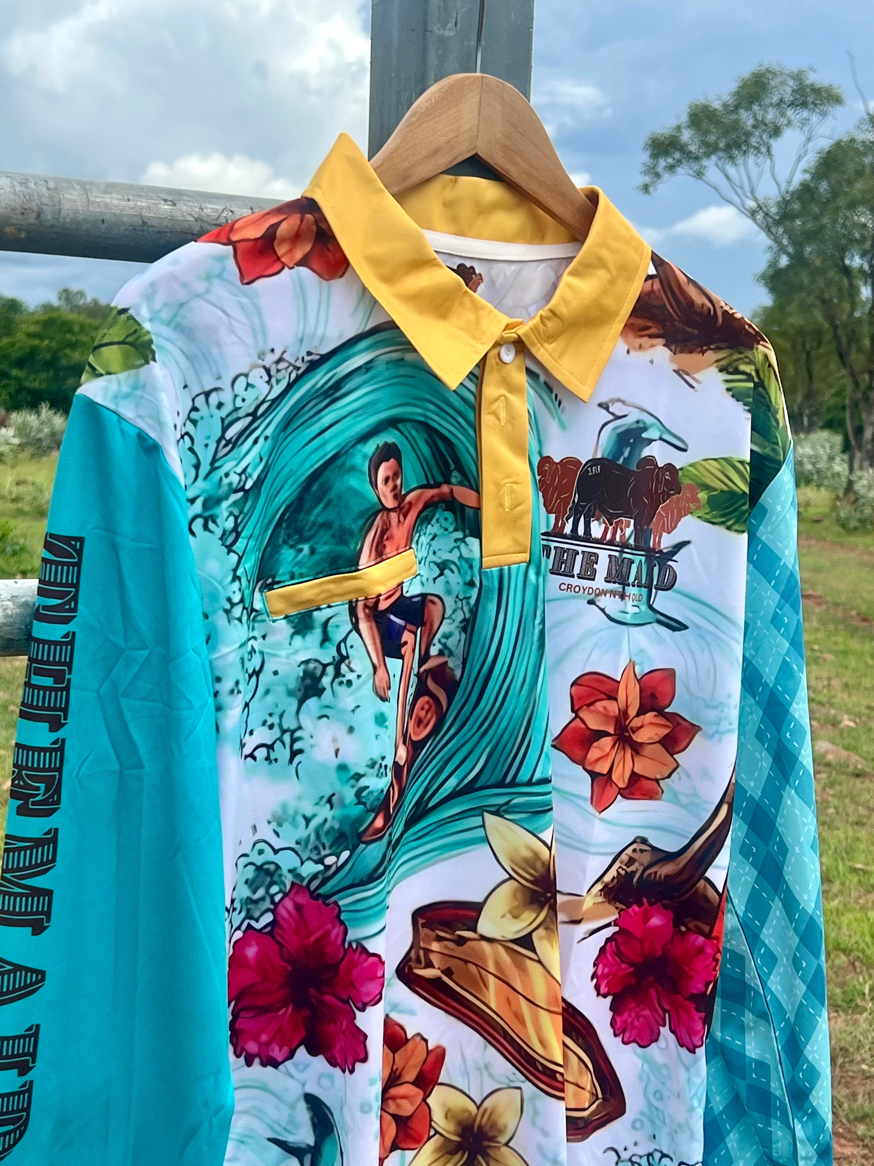 The Maid Surfs Up Fishing Shirt