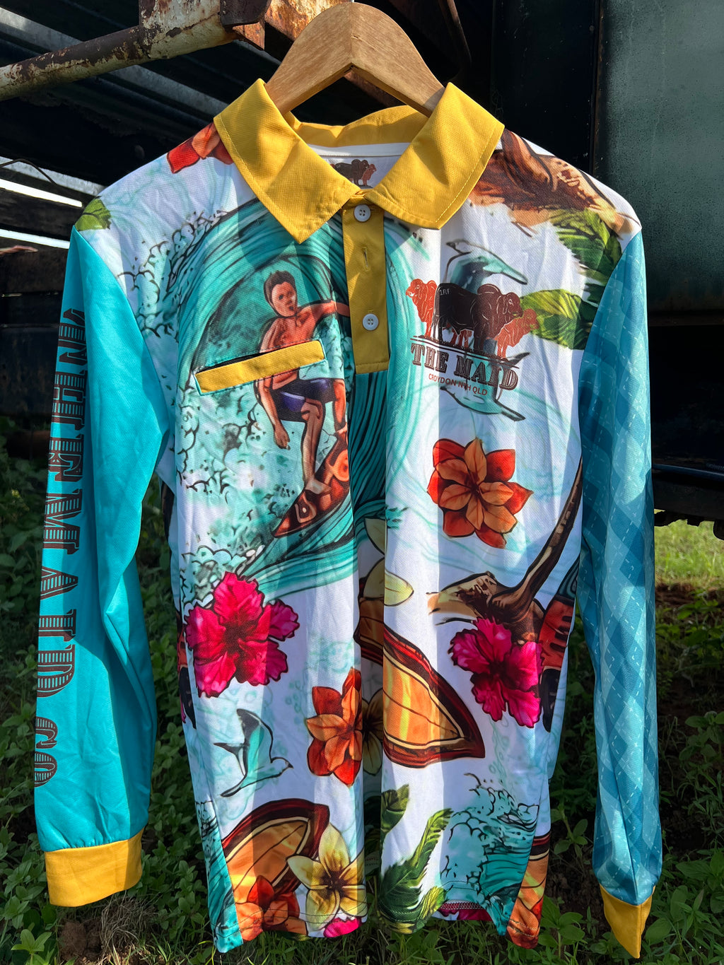 The Maid Surfs Up Fishing Shirt