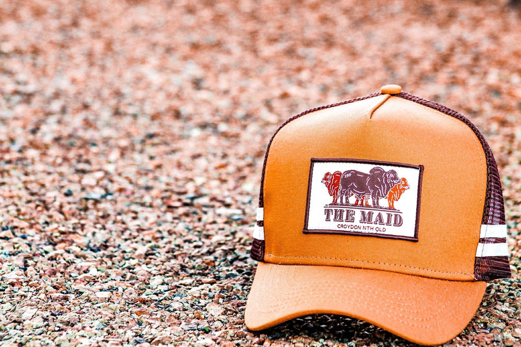 1st Release The Maid Co. Tan Trucker Cap